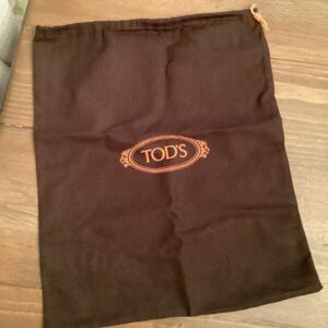 TOD'S DRAWSTRING DUST BAG SHOE STORAGE  12”x15”